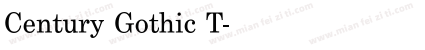 Century Gothic T字体转换